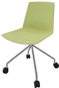 Quadrifoglio Besucherstuhl Clue grün, weiß Stoff