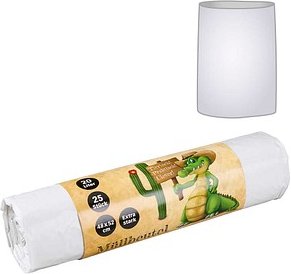 Thumbnail - dundee Müllbeutel 20,0 l weiß 25,0 µm, 25 St.