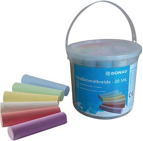 Thumbnail - DONAU Straßenmalkreide farbsortiert 20 St.