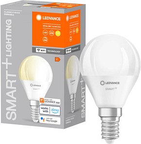 LEDVANCE WLAN-Lampe SMART+ WiFi Classic P40 DIM E14 4,9 W matt, 1 St.