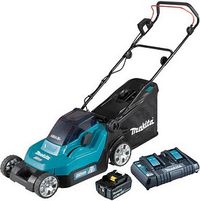 makita DLM382PM2 Akku-Rasenmäher 18,0 V für bis zu 560 m², mit 2 Akkus