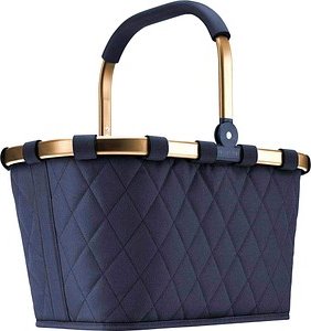 Thumbnail - reisenthel® Einkaufskorb carrybag frame rhombus midnight gold Kunstfaser blau