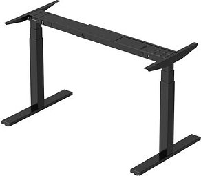 BISLEY E-WonderTech höhenverstellbares Schreibtischgestell schwarz rechteckig, T-Fuß-Gestell schwarz 110,0 - 180,0 x 60,...