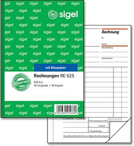 SIGEL Rechnung Formularbuch RE625, 1 St.