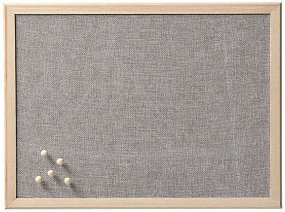 Zeller Pinnwand 40,0 x 30,0 cm Leinen grau