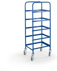 Thumbnail - Rollcart Kommissionierwagen 16-4400 blau 41,0 x 61,0 x 157,0 cm