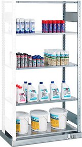 SCHULTE Anbauregal MULTIplus 150 14945 silber 100,0 x 50,0 x 200,0 cm