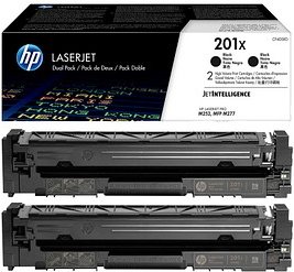 HP 201X (CF400XD) schwarz Tonerkartuschen, 2er-Set
