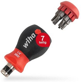 Thumbnail - wiha Schraubendreher-Set Stubby SL/PH/PZ/6-Kant/TORX® 43613 7-tlg.