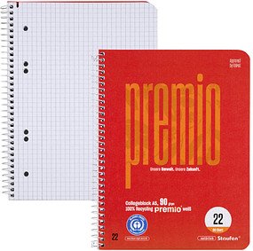 Thumbnail - Staufen® Collegeblock Premio kariert DIN A5 ohne Rand, 1 St.