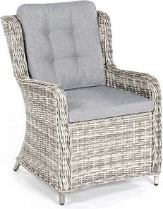 Sunny Smart® Gartenstuhl mit Armlehnen Lincoln taupe, Metall, 1 St.