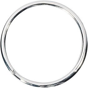 WEDO Schlüsselring silber, 100 St.