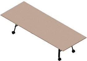 Quadrifoglio Konferenztisch SERENITY ulme weiß rechteckig, A-Gestell grau, 320,0 x 120,0 x 75,0 cm