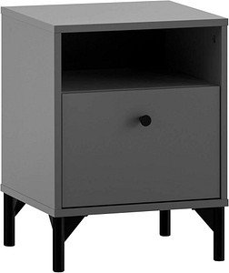Thumbnail - MÖBELPARTNER Smash Nachttisch anthrazit 40,3 x 33,1 x 53,2 cm, 1 St.