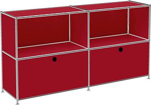 viasit Sideboard System4, 86283 rubinrot 152,9 x 40,4 x 80,7 cm, 1 St.