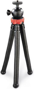 Thumbnail - hama FlexPro Kamera-Stativ schwarz, rot max. Arbeitshöhe 27,0 cm