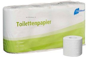 Meditrade® Toilettenpapier 2-lagig, 8 Rollen