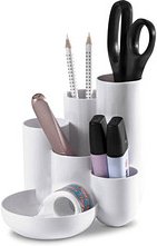 Thumbnail - HAN Schreibtisch-Organizer CAMPUS weiß Polystyrol 6 Fächer 13,1 x 15,4 x 13,7 cm