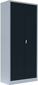 LÜLLMANN Putzmittelschrank 545528 anthrazit, lichtgrau 80,0 x 38,3 x 180,0 cm, aufgebaut, 1 St.