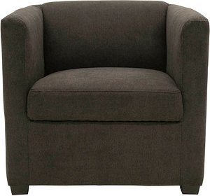 DOMO Collection Sessel BOB braun schwarz Stoff 72,0 cm 75,0 cm, 1 St.