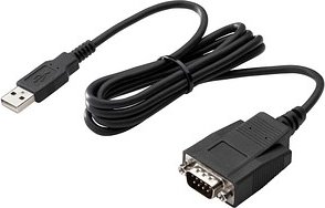 HP USB A/Seriell Kabel 1,2 m schwarz, 1 St.