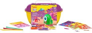 JOVI Modelliermasse Play & Fun Plastilina Aliens mehrfarbig