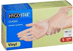 Thumbnail - HYGOSTAR unisex Einmalhandschuhe CLASSIC transparent Größe S, 100 St.