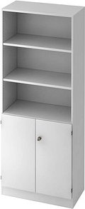 HAMMERBACHER Regalschrank Gradeo, V6770/W/W/SG weiß 80,0 x 42,0 x 200,4 cm, 1 St.