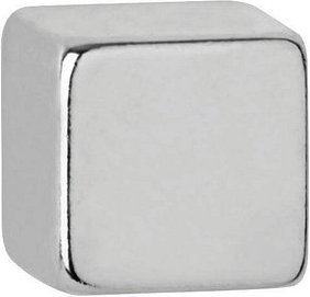 MAUL Magnete silber, Metall 0,7 x 0,7 x 0,7 cm, 10 St.