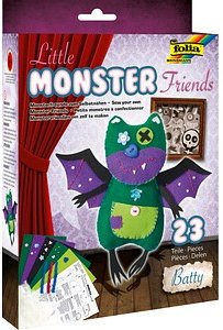 Thumbnail - folia Nähset Monster Friends Batty mehrfarbig
