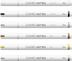 COPIC® acrea Essentials Layoutmarker-Set farbsortiert 0,8 mm, 6 St.