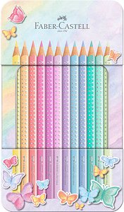 FABER-CASTELL Sparkle Pastell Buntstifte farbsortiert, 1 St.