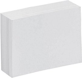Karteikarten DIN A6 weiß blanko, 100 St.