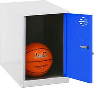 Thumbnail - Simonrack Spind SIMONLOCKER DISM weiß, blau 8425437117619, 1 Schließfach 40,0 x 50,0 x 47,5 cm