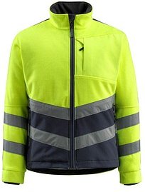 MASCOT® unisex Warnjacke SHEFFIELD gelb, schwarzblau Größe XL