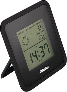 hama Borneo Thermometer schwarz