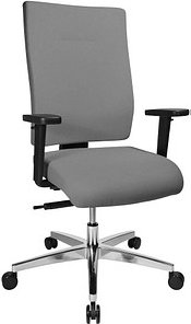 Topstar Bürostuhl Profi Star 15 High, PS49H T23Q Stoff grau, Gestell alu