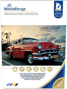 Thumbnail - MediaRange Fotopapier MRINK109 DIN A3 hochglänzend 200 g/qm 50 Blatt