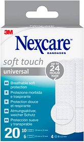 Thumbnail - Nexcare™ Pflaster Soft Touch Universal N0520ASNEW weiß, 20 St.