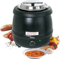 Bartscher Warmhaltetopf Suppentopf Economic schwarz 9,0 l 400 W