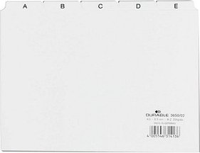 DURABLE Karteikartenregister A-Z weiß
