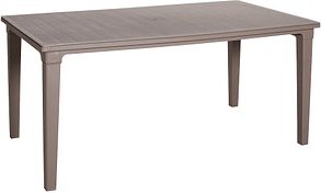 BEST Gartentisch Genua cappuccino rechteckig 165,0 x 94,0 x 74,0 cm