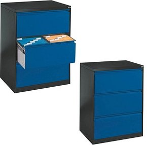 CP C 2000 Acurado Hängeregistraturschrank grau, blau 3 Schubladen 78,7 x 59,0 x 104,5 cm, 1 St.