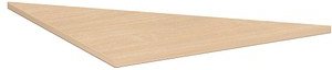 Thumbnail - geramöbel Verbindungsplatte Flex buche, dreieckig abgerundet 80,0 x 80,0 x 2,5 cm