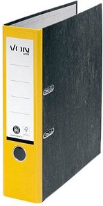 Thumbnail - VON LEITZ Ordner gelb mamoriert Karton 8,0 cm DIN A4, 1 St.
