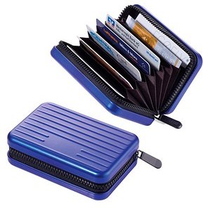 TROIKA® Kreditkartenetui KARTENKOFFER blau 7,0 x 10,5 cm, 1 St.