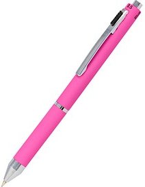 ONLINE® 4-Farben-Kugelschreiber Multipen pink, Schreibfarbe: rot, blau, schwarz, grau, 1 St.