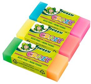 JOLLY Radiergummi Crazy farbsortiert, 1 St.