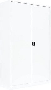 Thumbnail - LÜLLMANN Stahlschrank 530377 signalweiß 120,0 x 42,2 x 195,0 cm, aufgebaut