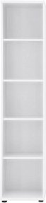 MÖBELPARTNER Aktenregal weiß 40,0 x 34,0 x 182,0 cm, 1 St.